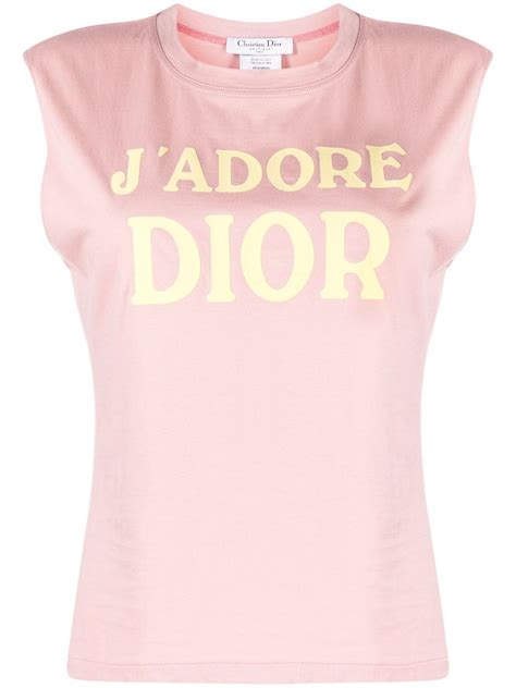 j'adore dior tank top|pre owned christian Dior tops.